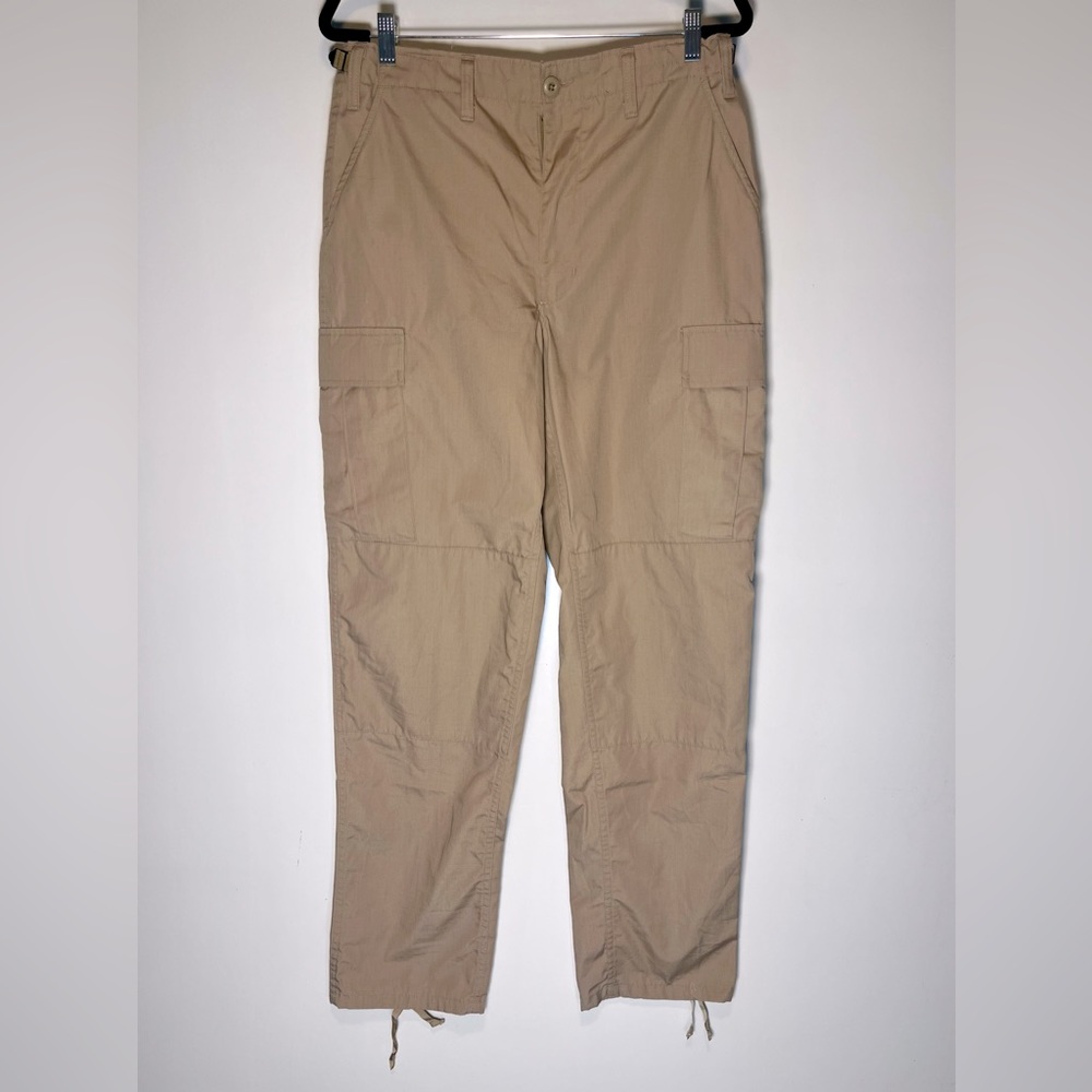 The Force Tan Khaki Men's Adjustable Cargo Pants Size Medium Long 6 Pock…